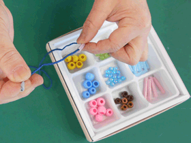 作って遊ぼうひも通し＊園だより社会福祉法人MONDEN会