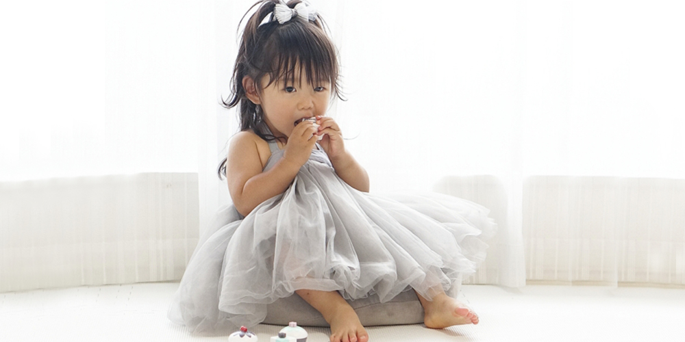 型紙不要 後ろゴムで着脱簡単⭐︎フリル袖ワンピースの作り方子ども用80.90.100.110.120.130.140.150 夏服