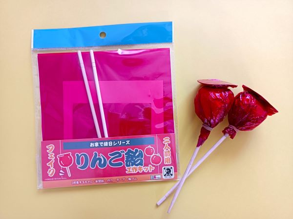 夏♡ハンドメイド♡飾り♡りんご飴♡折り紙♡製作♡パーツ♡夏祭り♡7月♡8月