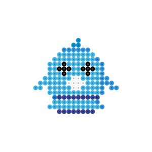 どうぶつの森 ベルはにわのアイロンビーズ図案アイロンビーズ