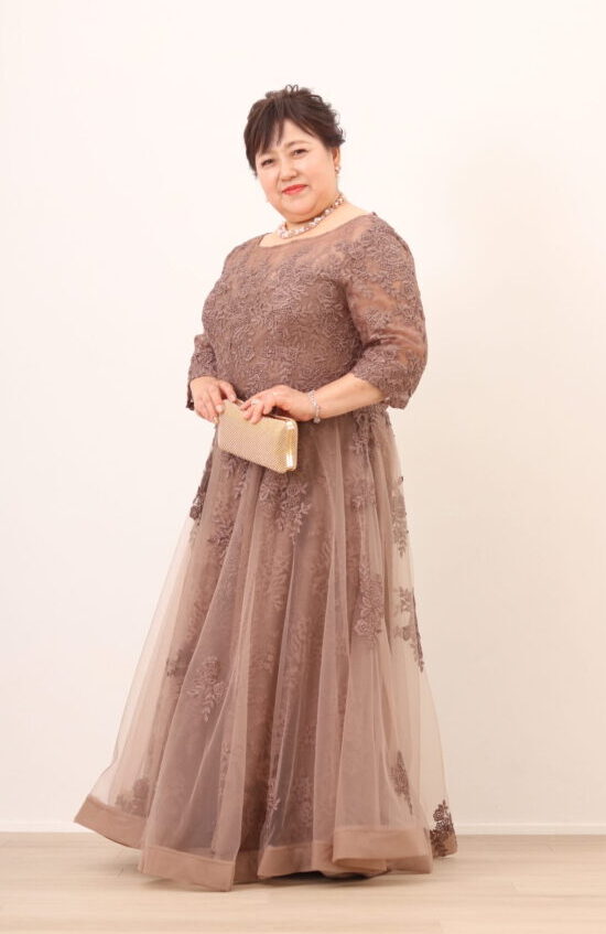 ロングドレス 結婚式 母親 50代 60代 母 親族 袖あり 演奏会 発表会 レース ベルト グレー シルバー フォーマル パーティー 大きいサイズFD-210039 : パーティドレスはアールズガウン - 通販 - Yahoo!ショッピング