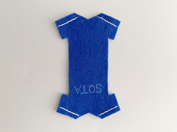 フェルトで作る 弓道の的のマスコットの作り方 無料型紙付き