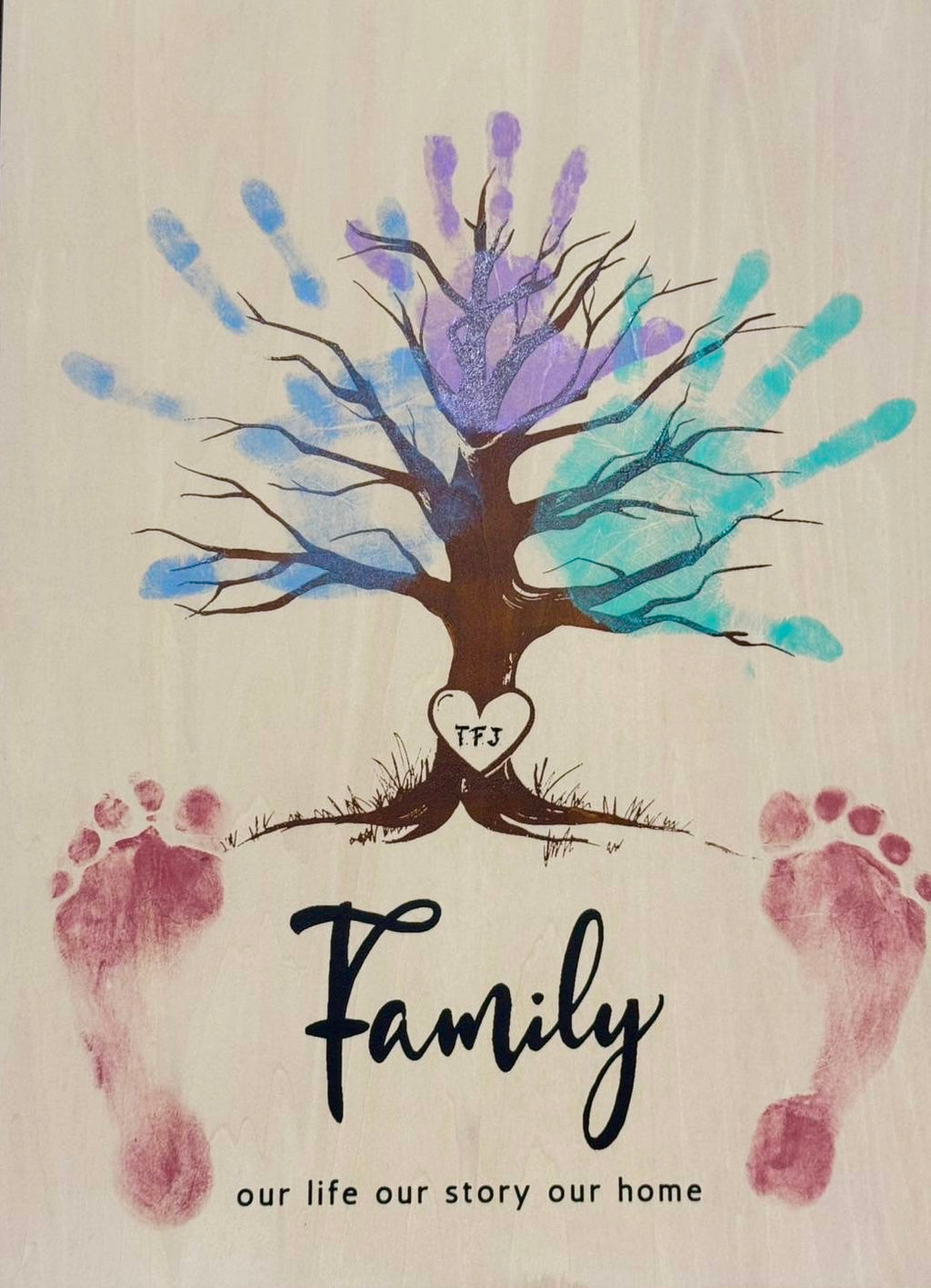 手形アート。 : ちくちく。ぬいぬい