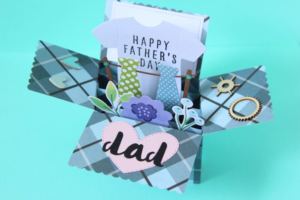 父の日に贈りたい簡単可愛いメッセージカード！ダイソーの折り紙と色画用紙のSサイズで作りました！折り紙 父の日 工作プレゼント メッセージカード