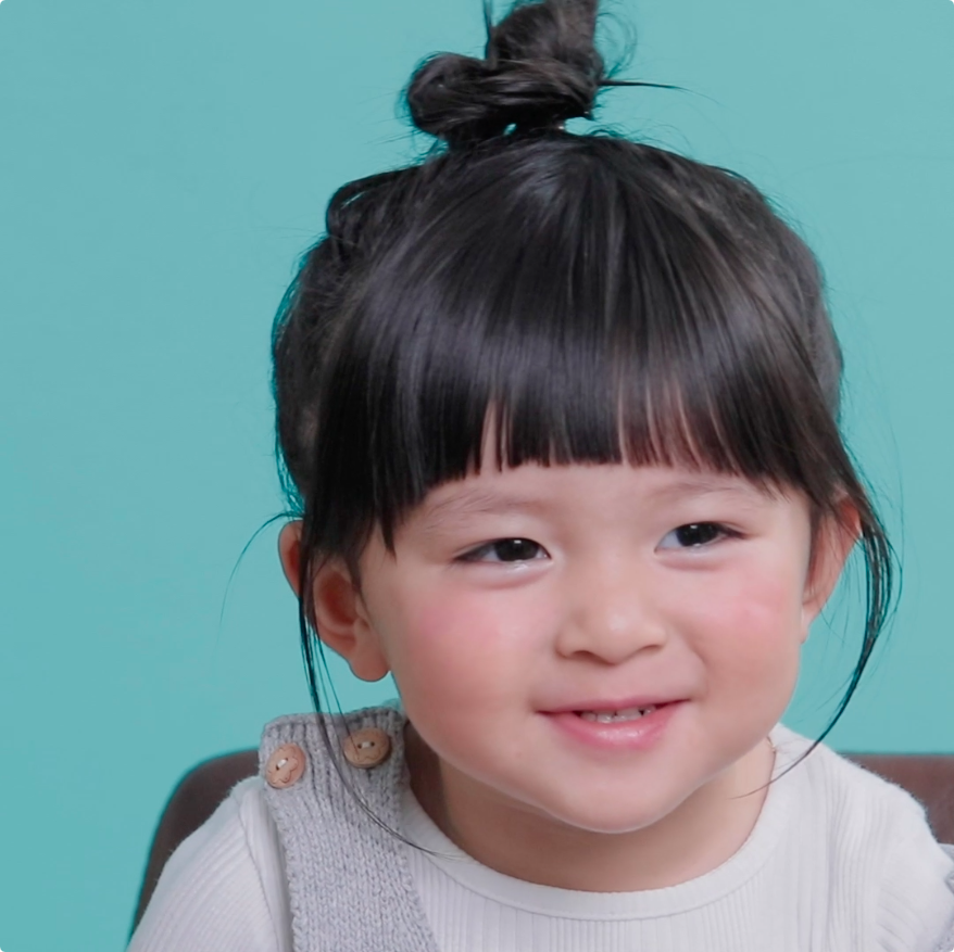 子供の前髪の切り方女の子のオン眉ぱっつん前髪キッズカット - YouTube