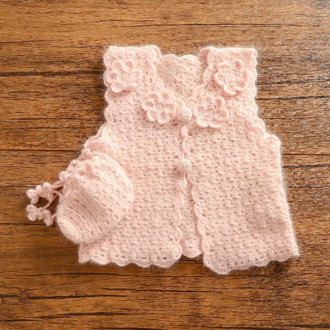 ベビーフラワーベスト レシピリバティ 生地、編み物、刺繍、刺し子のことなら ホビーラホビーレ