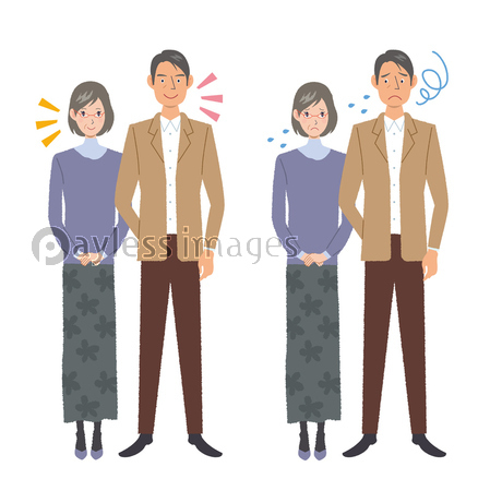 笑顔の日本人中年夫婦109314309 の写真素材 - アフロ