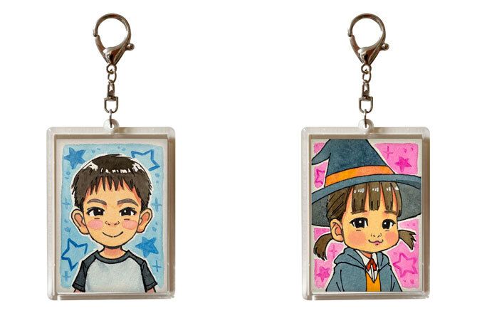 お客様ご依頼 似顔絵キーホルダーアンシャンテラボ公式オンラインストア
