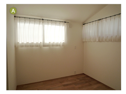 ブリックタイルの壁に室内窓 ～子供室との柔らかい関係～i003@OKUTA リフォーム・マンションリフォームならLOHASstudio ロハススタジオpresented by OKUTA オクタ