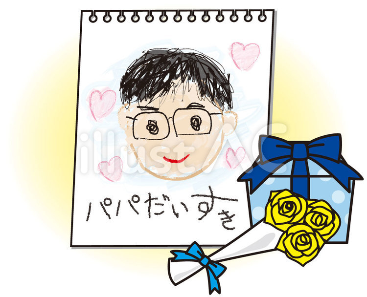 お父さん 感謝 父の日 似顔絵 プレゼント イラスト 絵 おじいちゃん 祖父 サプライズ ギフト贈り物や記念品の似顔絵SHOP