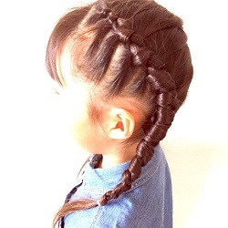 子供 ハーフアップ やり方TikTok