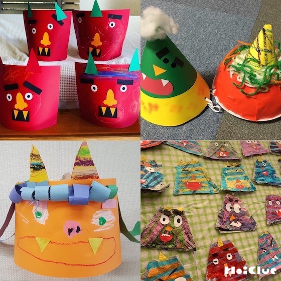 カッコイイ鬼のお面ができました！優の森こども園