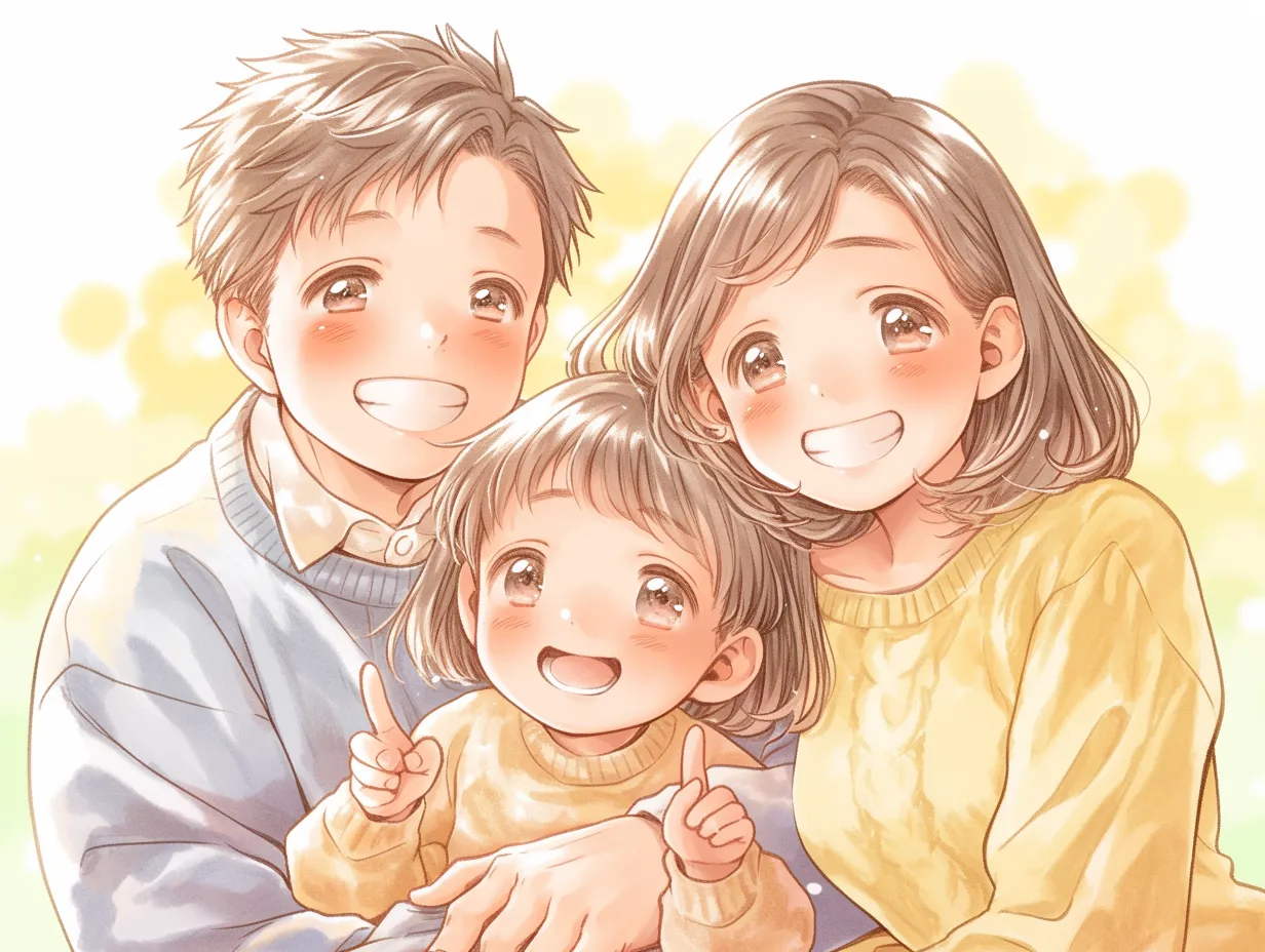 可愛い家族イラスト無料イラスト・フリー素材なら「イラストAC」