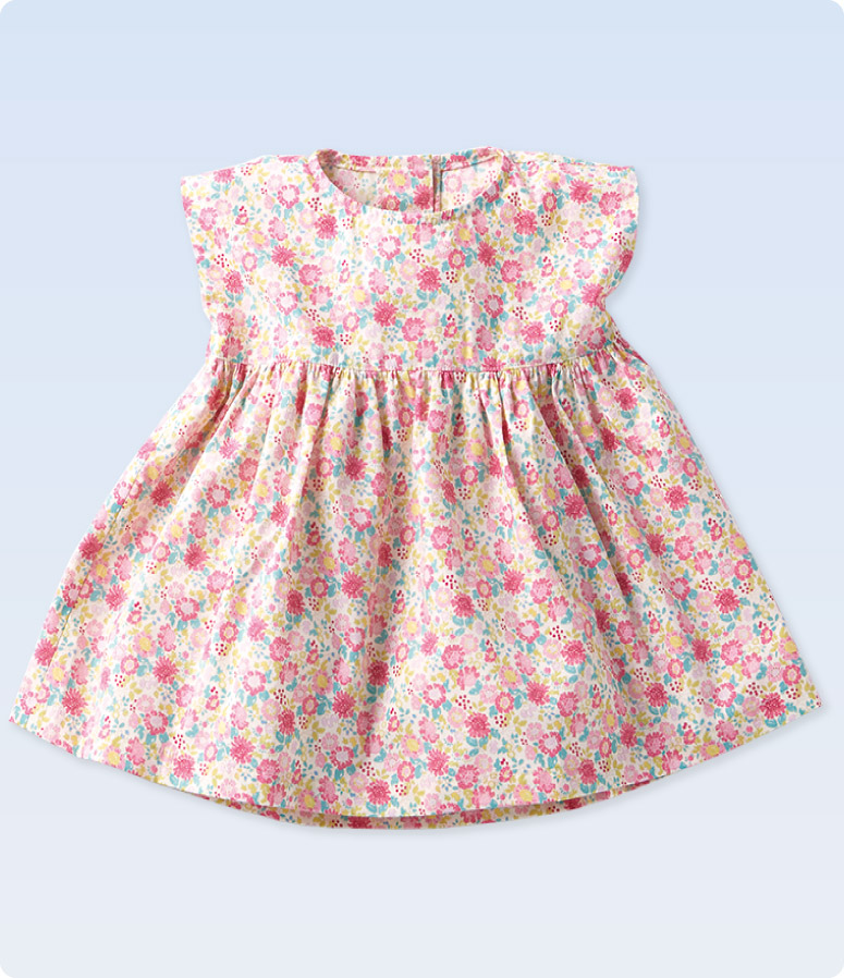 超人気型紙!すぽんとかぶれるプレーリーワンピース簡単につくれる子供服のギャザープルオーバーワンピースをダウンロード – 子供服 のダウンロード型紙+Sew プラッソ byちゃきステ