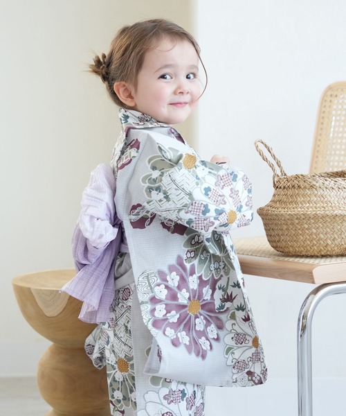 女の子用子供浴衣レトロな古典柄がおしゃれなキッズ用の人気おすすめランキングキテミヨ-kitemiyo