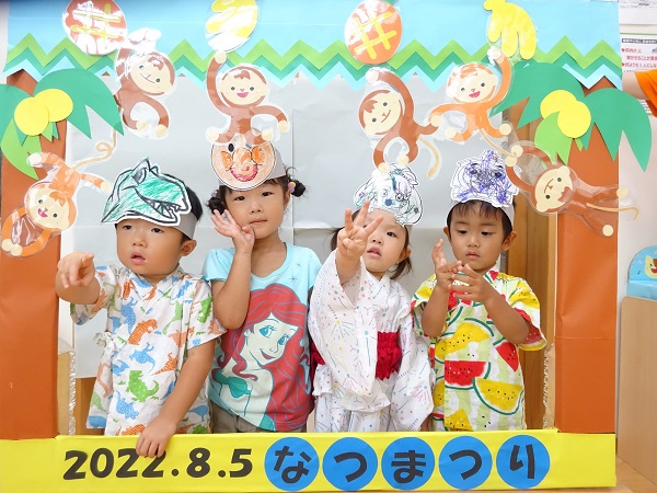 □夏祭りWEEKがはじまりました♪～お面づくり～□ YOU鐘木こども園社会福祉法人 勇樹会
