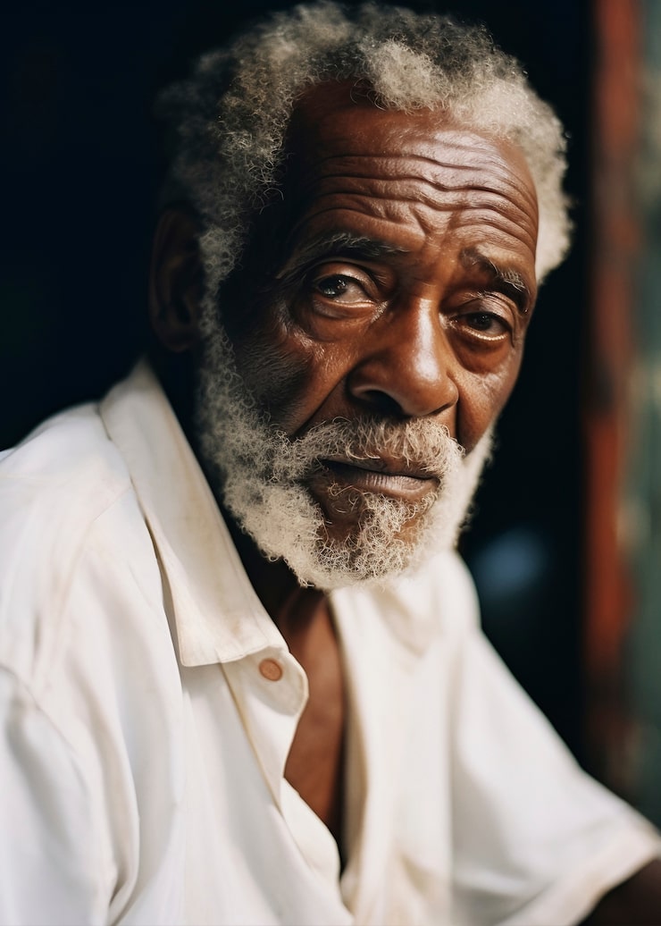 特徴的な顔のひげの男性民族を持つアフリカ系黒人老人 写真背景 無料ダウンロードのための画像 - Pngtree