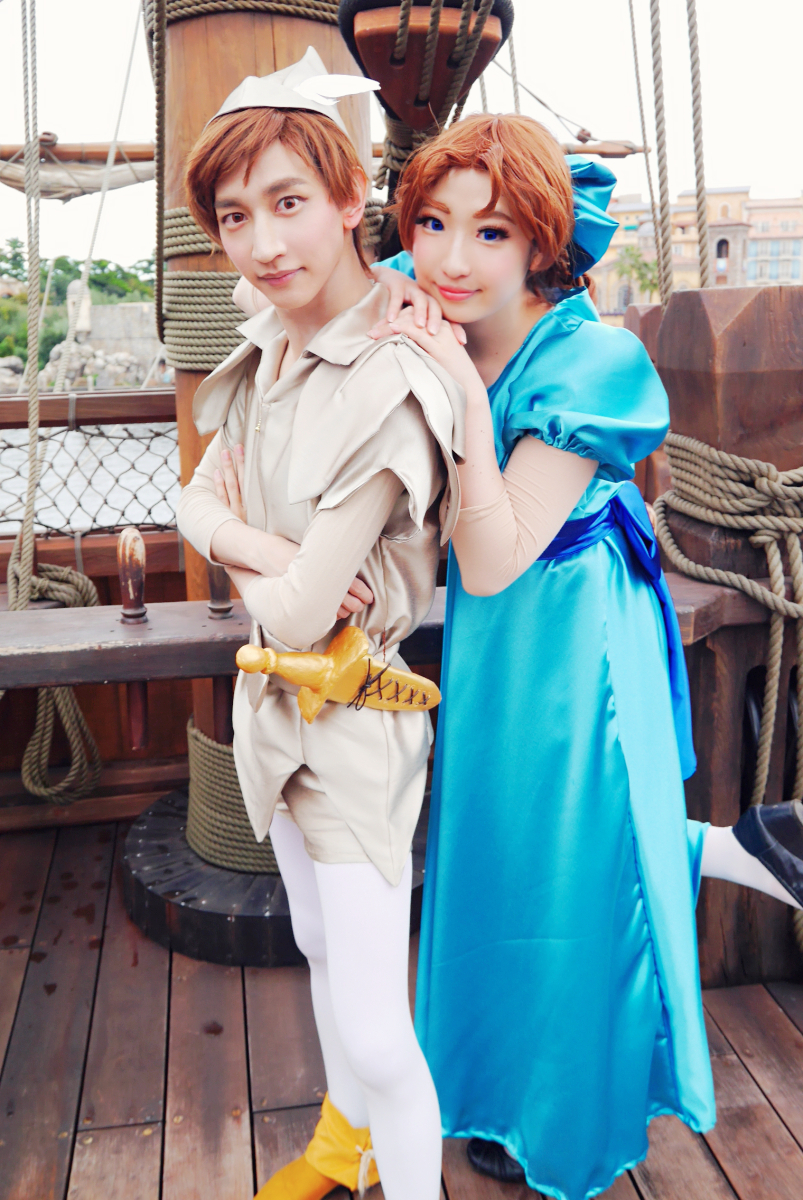 ディズニーDハロピーターパン家族コスプレ