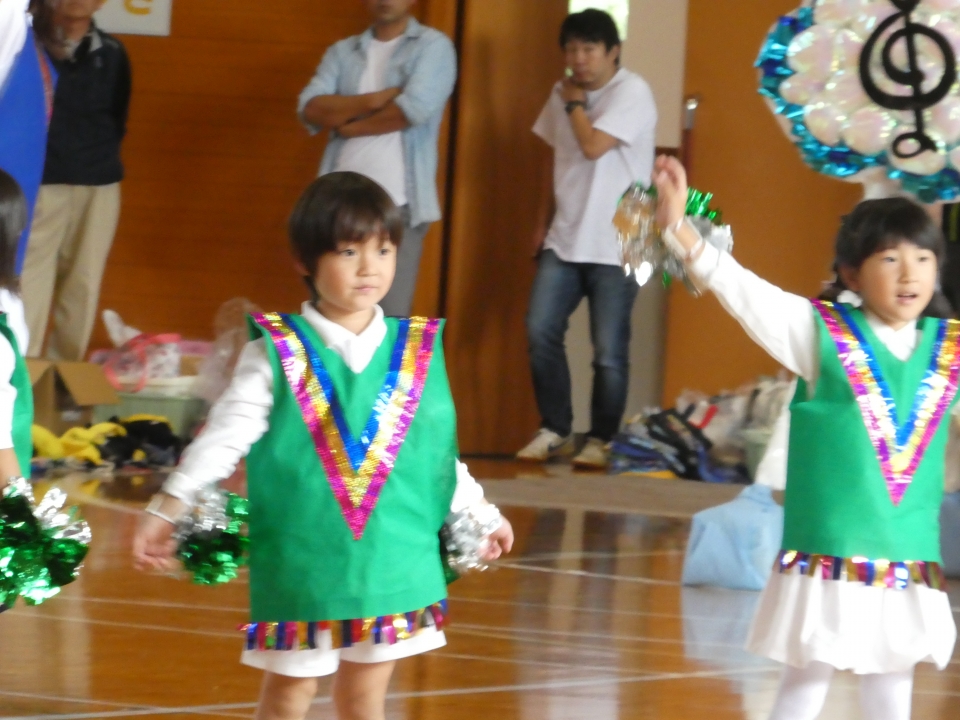 年長組のソーラン節発表運動会のハイライト