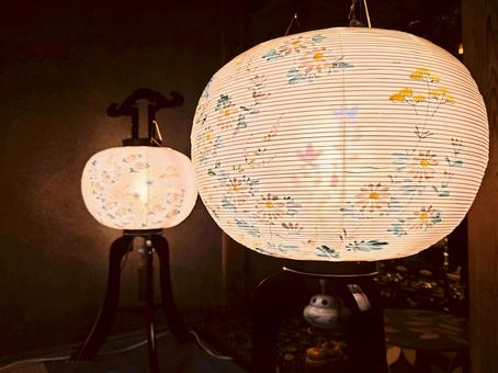 特選限定品 お盆提灯 八女提灯：天然木桜塗り仕上げ 本絹二重