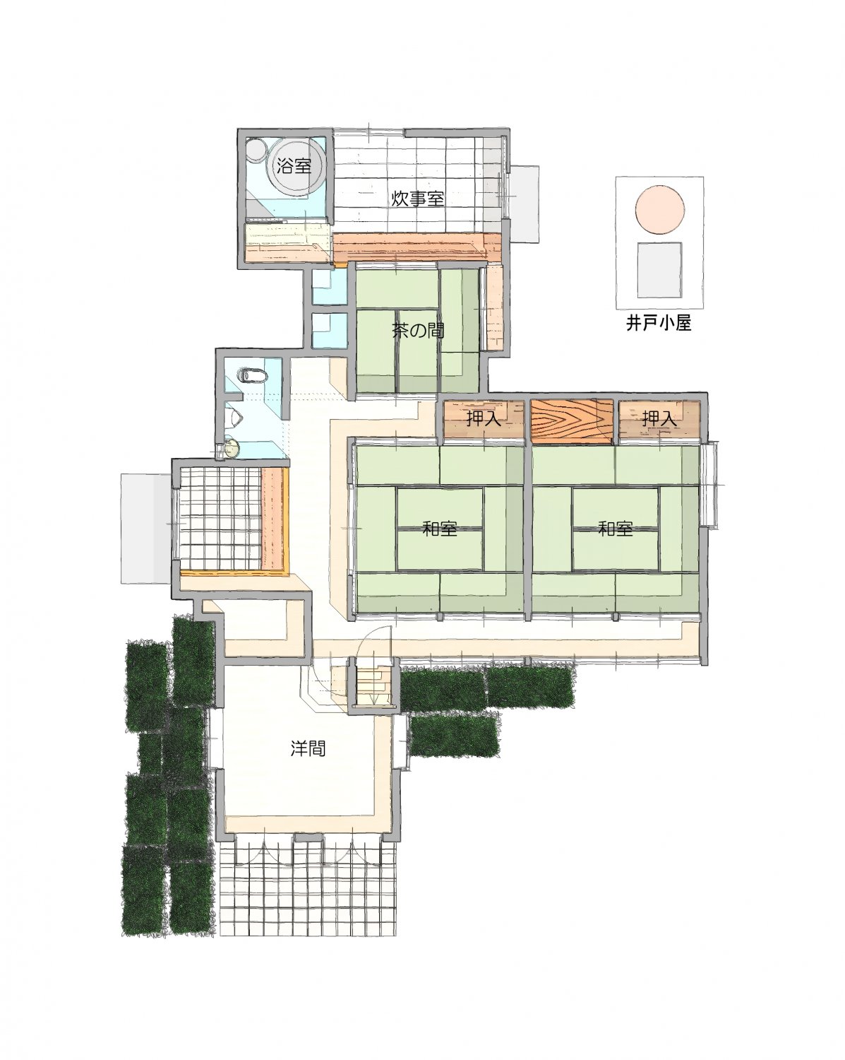 ちびまる子ちゃんの家の間取りとリフォーム前と後、平屋27坪平屋間取り
