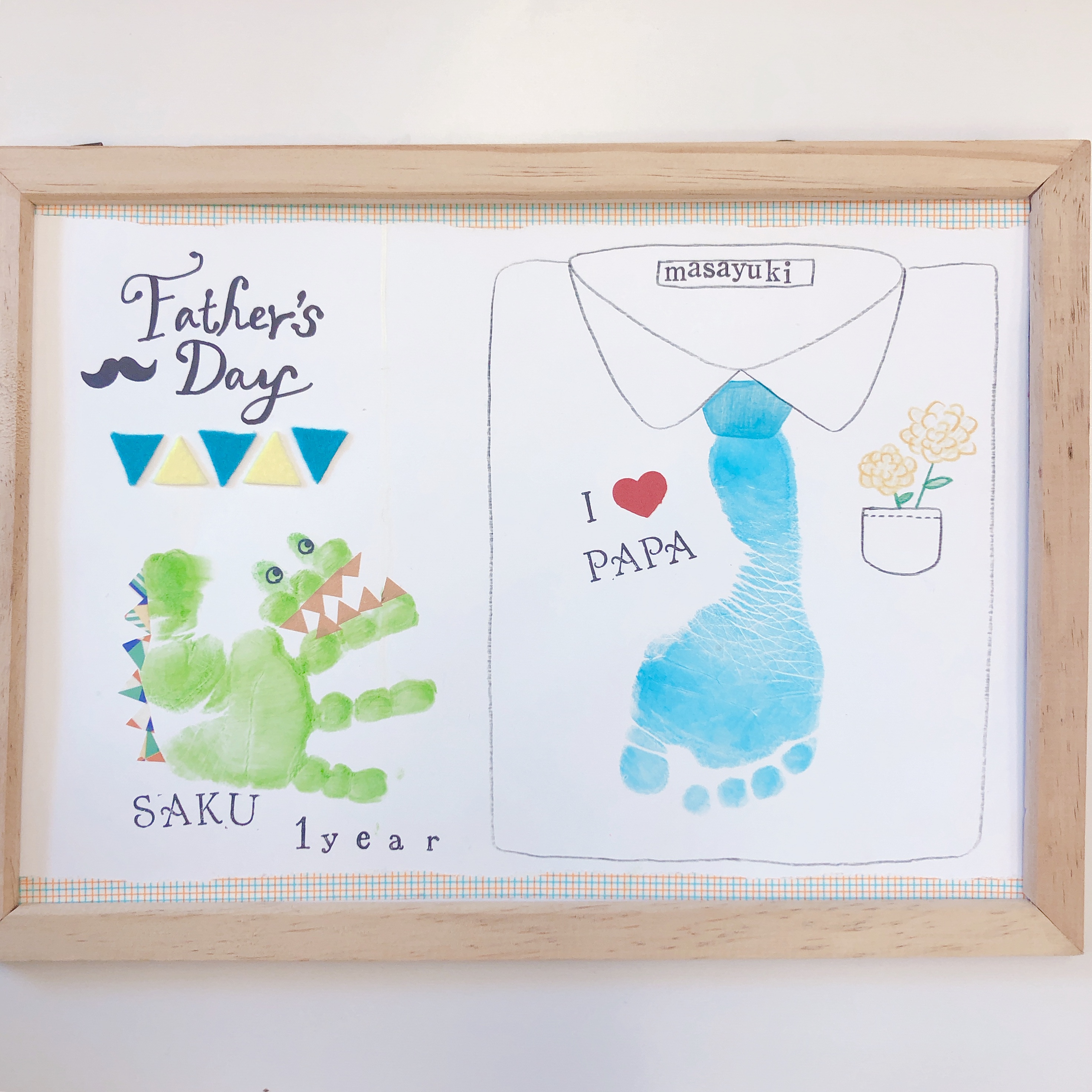 父の日のプレゼントに♡小さな可愛い子どもの手形足形で、記念に残る作品を作ろう!手形足形アート petta最新情報子連れママのための子育て情報サイト - mamasky ママスキー