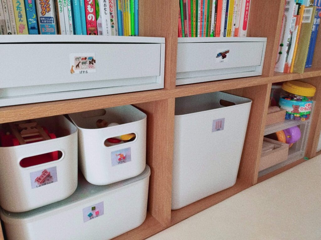 おもちゃ収納 無印パイン材ユニットシェルフのアイデア・おすすめ商品・おしゃれな実例RoomClip ルームクリップ