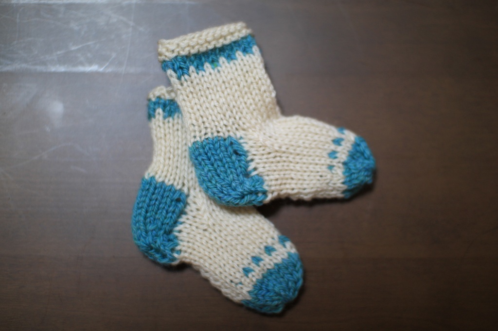 ベビーソックスの編み方 かぎ針編み