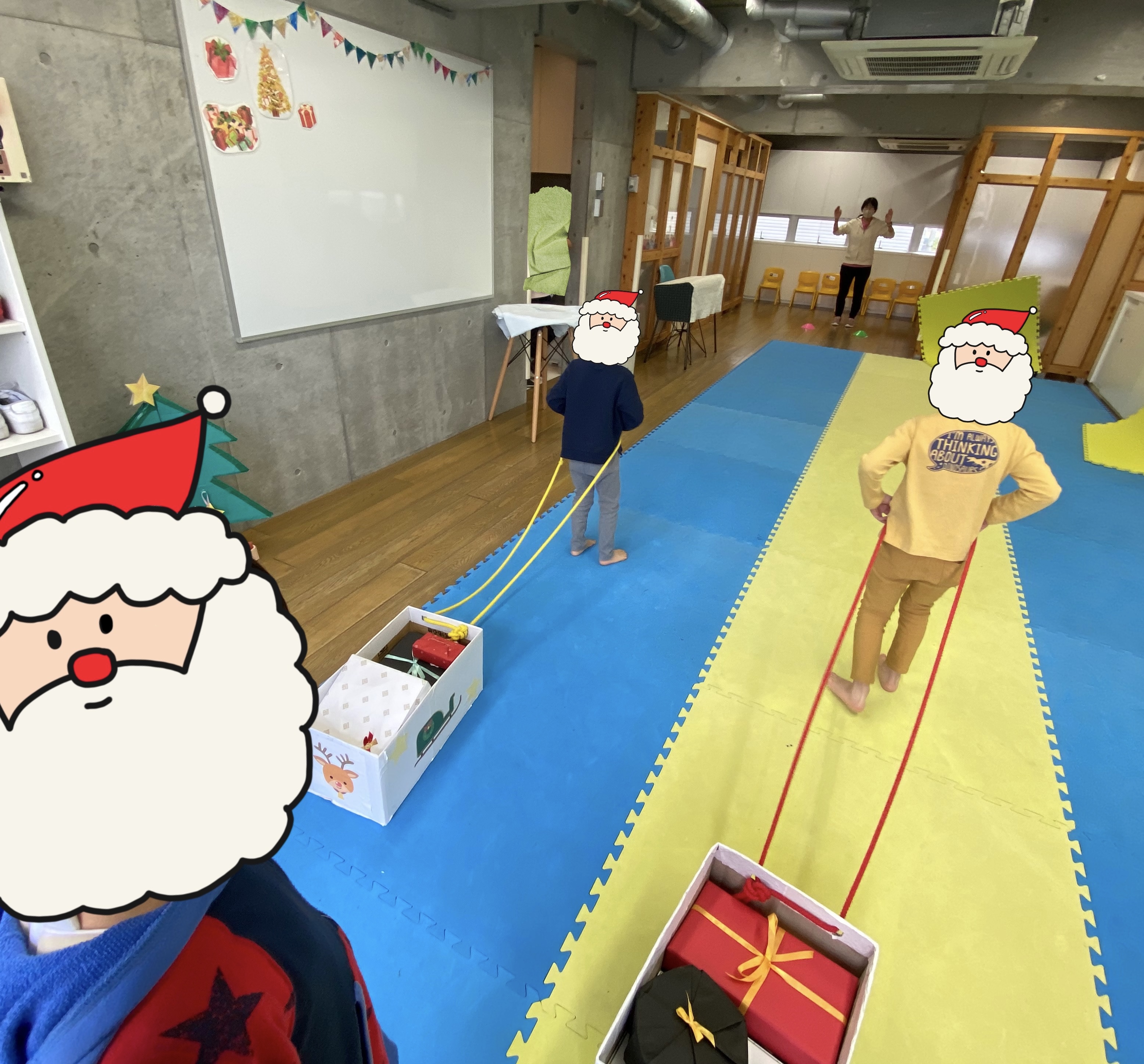 ツリーとサンタの棒通し&バランスゲーム イベント 年中行事 幼児 キッズ 子供 おもちゃ 知育玩具 クリスマスプレゼント 子供会 景品 かわいい学校教材の専門店 美工社