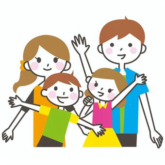 親子ふれあい体操のイラスト – 絵本 児童書 イラスト おはなし ニシハマカオリ