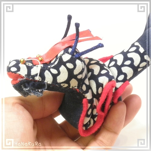 2024年 干支 辰 たつ 龍 オリムパス ぬいぐるみ 手作りキット 置物 ちりめん 水晶の青龍