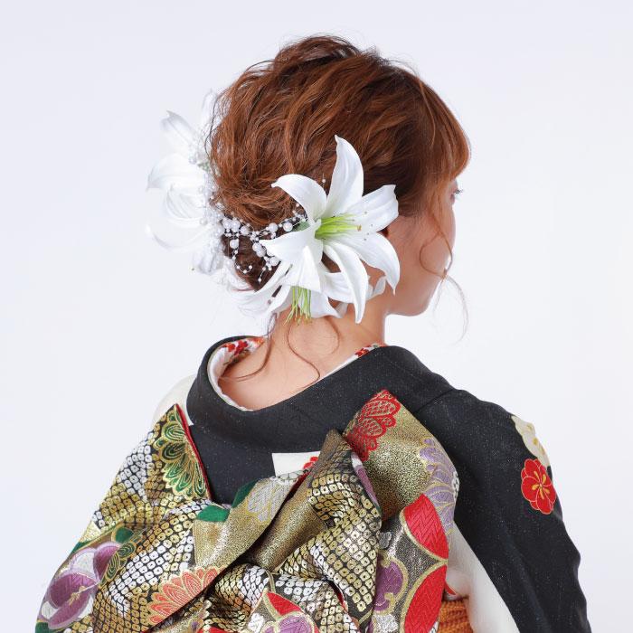 ユリのナチュラルブーケ造花ブーケ 百合 ユリ 造花 ウェディングブーケ ブーケ 華やか プレ花嫁 ブートニア付 カラー ブーケ HanaSakie通販 16471256Creema クリーマ