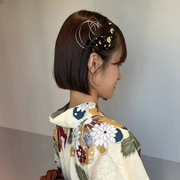 浴衣ヘアアレンジ ショートでもできる簡単可愛いくるりんぱヘアBeauty Journey 美容の情報 資生堂