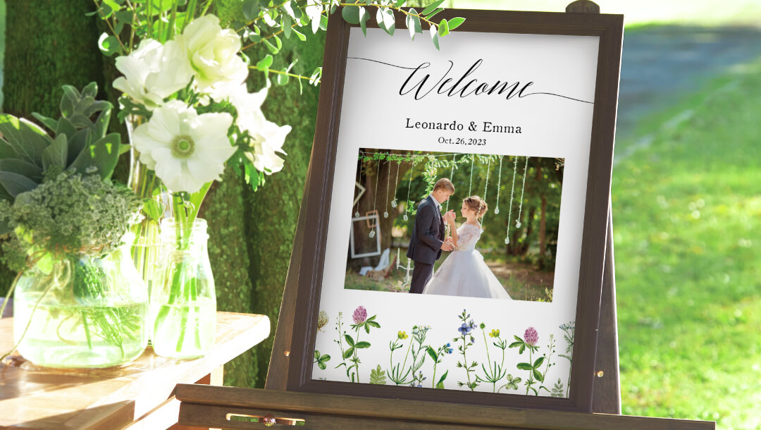 楽天市場 受付サイン RS0007J結婚式 ウェルカムボード ウェルカムフラッグ 購入特典 ウェディング 受付サイン 披露宴 レセプション:PIARY ピアリー 楽天市場店