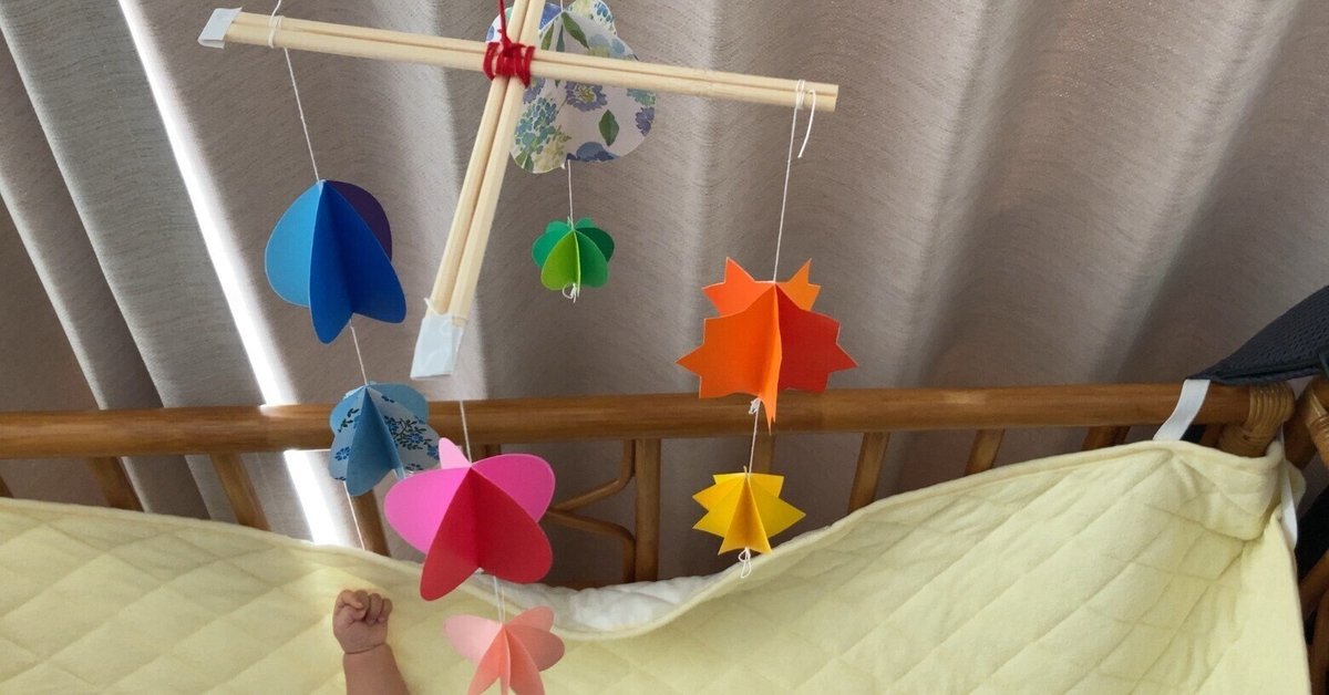 折り紙のベビーモビール。ゾウ、鶴、星、カラフルなポップなアシッドカラーやパステルカラー、男女兼用、子供部屋の装飾 - Etsy 日本