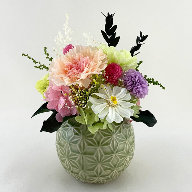 仏花 造花 24点セット 仏壇用 お供え 花束 お墓参り お盆準備 納骨堂