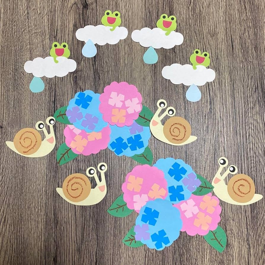 在庫1点 壁面飾り 6月 梅雨 ガーランド 吊るし飾り 吊り飾り 窓飾り 保育壁面