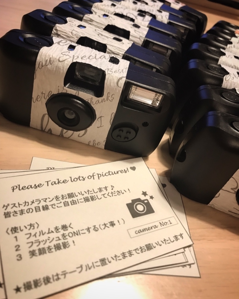 オーダーページ 写ルンです カバー 説明タグ ウェディング インスタントカメラ