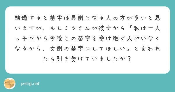 選択的夫婦別姓に“賛成”が８割、なのに「家族は同一姓であるべき」の意見が４割を超える理由株式会社ネクストレベルのプレスリリース