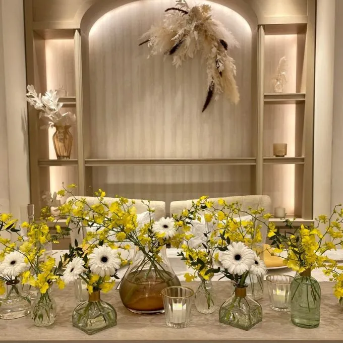 ゲストテーブル装花 結婚式 会場装花トキハナ