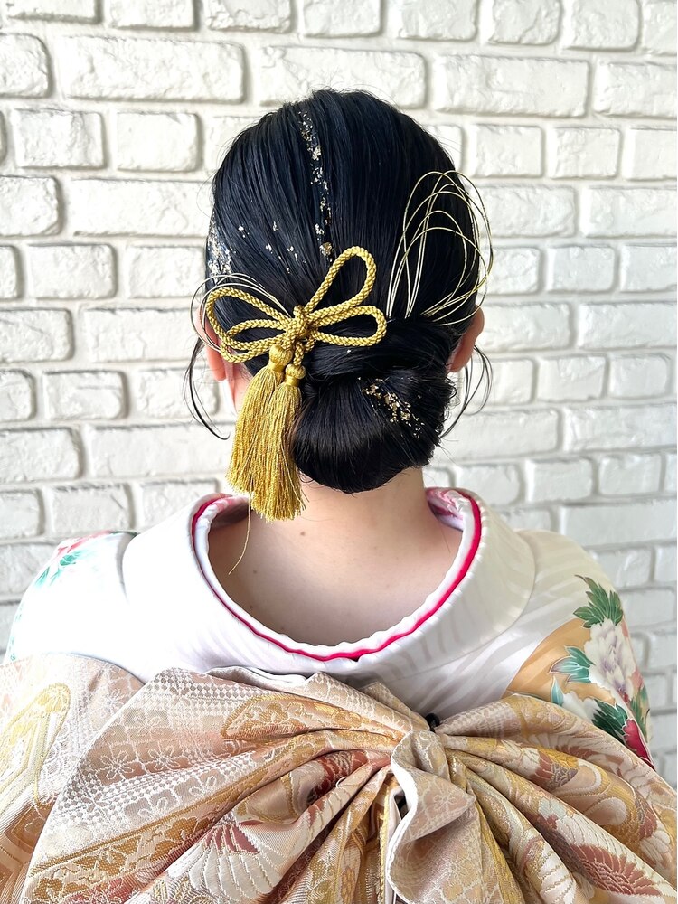 成人式 卒業式 水引アレンジ小野 知恵美吉祥寺の美容室・ヘアサロン・美容院ならTAYA 東急百貨店吉祥寺店 武蔵野市、吉祥寺駅徒歩5分