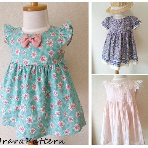 製作時間2時間半 ウエストゴムで簡単！子供用フレンチスリーブワンピースの作り方 80cm〜130cm- 縫いナビ 生地のマルイシ