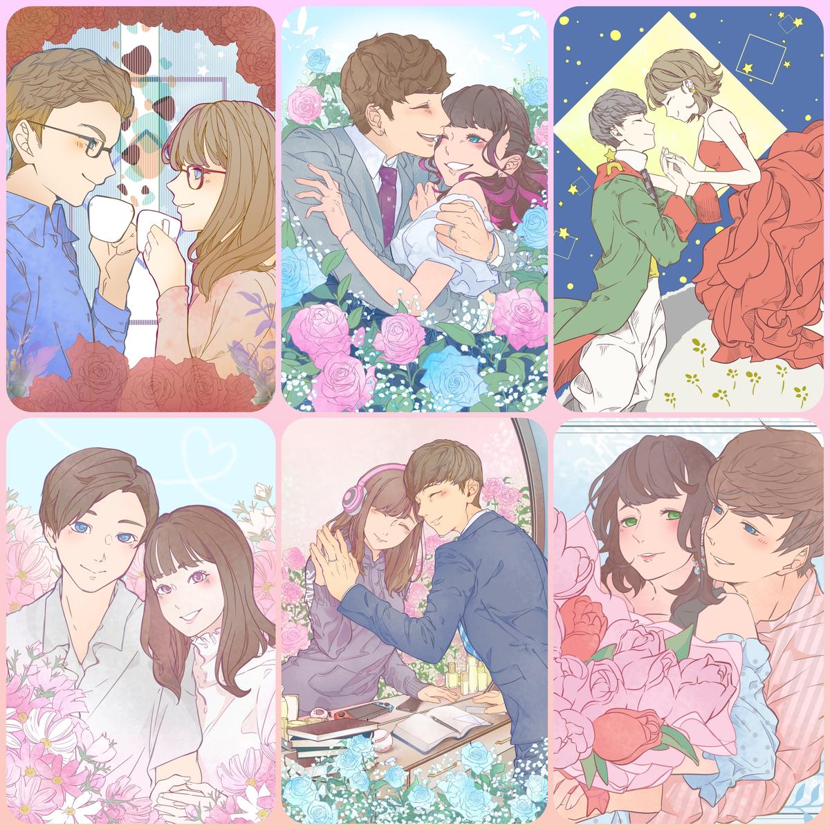 フリーアイコン配布企画似顔絵作成サイト「かんたん似顔絵くん」で 「おしゃれな女性の似顔絵メーカー」をリリースした記念として、フリーアイコンを配布します！！✨「パーソナルカラー別×グリーン」をテーマに作ってみました🎨 ぜひスクショして使ってくださいね