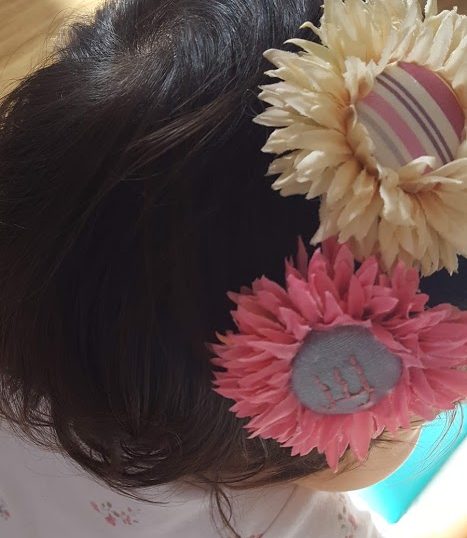 簡単ベビーヘアピン リボン作り方 - YouTube