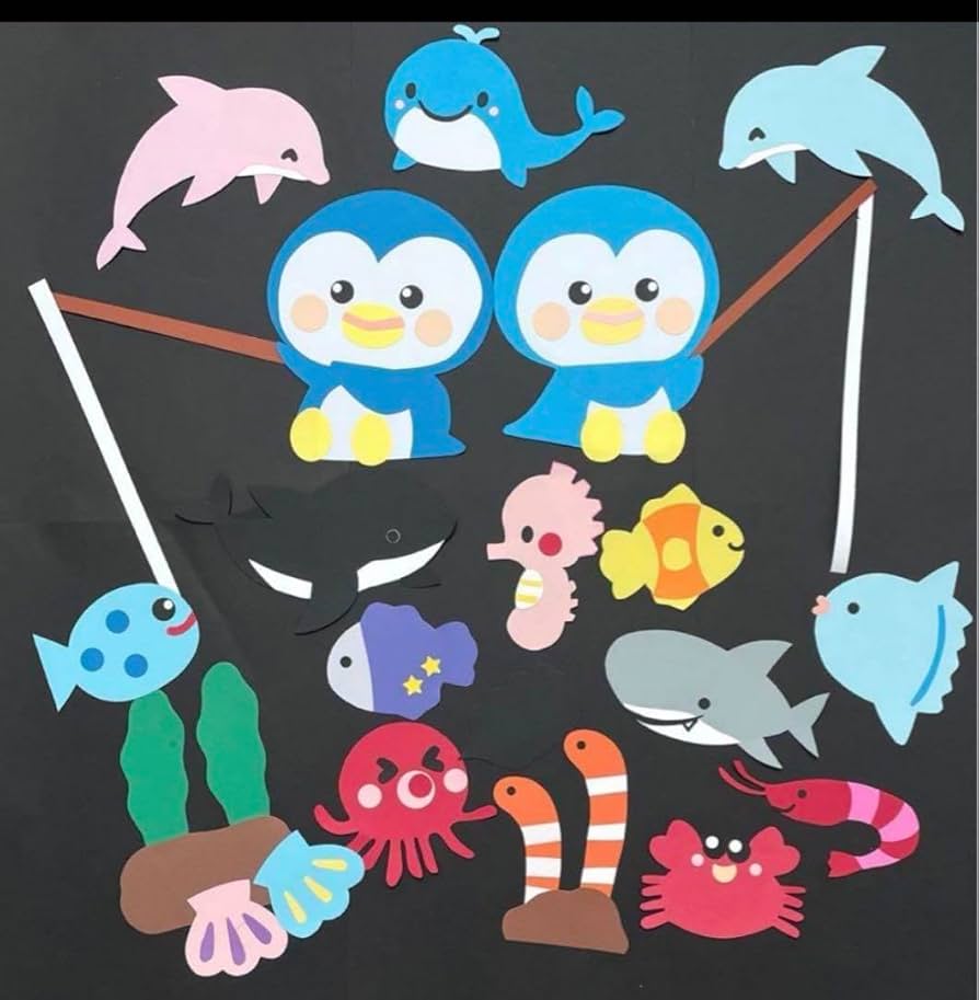 海の生き物 壁面 飾り