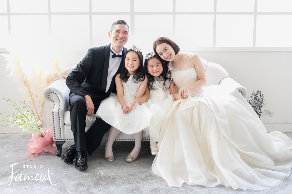 記念写真家族写真 家族みんなで喜寿祝い 小林写真館