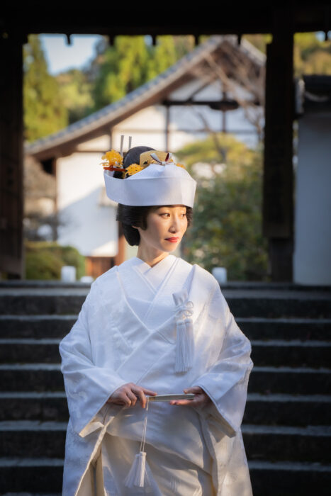 結婚式和装前撮り かつら角隠し結婚式白無垢レンタルと着付け＆ブライダルヘアメイク青山、和装前撮りフォトウエディング東京