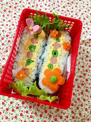 行楽お弁当作り １時間で出来るおうちお花見弁当の詰め方2021bento＃680 - YouTube