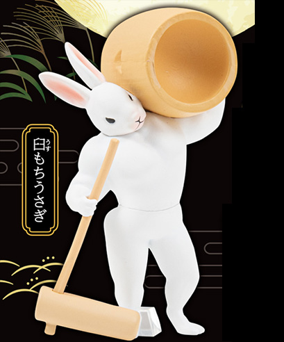 うさぎの餅つき