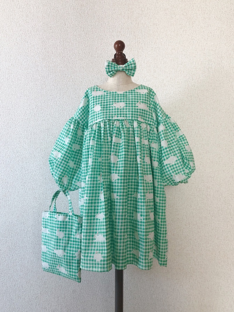 おそろいで着たら楽しいね。ママと子どもの簡単手作りワンピースキナリノ